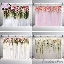 Vinyl Background Newborn Baby Photo Shoot Studio Valentine's Day Simulation Floral Wall Backdrop Props for New born Baby Photogr 2024 - buy cheap
