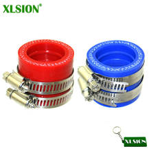 Xlsion carburador de carburador, vermelho, azul, 33mm, tubo de admissão, coletor de borracha, articulação de bota para pit dirt bike, motocicleta 2024 - compre barato