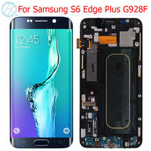 Оригинальный ЖК-дисплей G928F для Samsung Galaxy S6 Edge Plus, с рамкой, 5,7 дюйма, сенсорный ЖК-экран SM-G928F дюйма, без дефектов 2024 - купить недорого