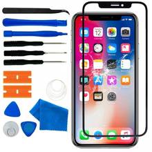 Kit de substituição para tela de vidro, lentes frontal e externa com 80% de desconto para iphone 12 pro max 2024 - compre barato