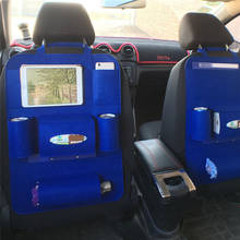 Organizador de asiento trasero de coche, bolsa de almacenamiento de viaje, iPad con soporte de bolsillo, 9 bolsillos de almacenamiento para niños pequeños 2024 - compra barato