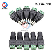 5Pcs 5.5x2.1MM Female Male DC Power Plug Adapter Cable Connector Jack Adapter Connector Plug CCTV Camera 2024 - buy cheap