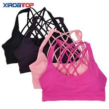 high quality Sports Bra for Women Push Up Cross Back Yoga Running Gym Training Workout Underwear Crop Tops Female Fitness Bras 2024 - buy cheap
