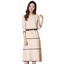 Autumn Winter New Slim Pregnant Women Nursing Dress Knitted Sweater Fashion Long-sleeve Comfortable Breastfeeding Sweater Dress 2024 - buy cheap