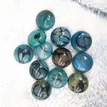 10PCS Nature Blue Crack Stone Cabochons Round Shape 16MM NO HOLE Loose Beads Cabs DIY Jewelry Findings Good Sell Free Shipping 2024 - buy cheap