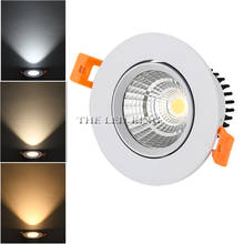 Dimmable LED COB Recessed Downlight 3w 5W 7W 12W 15W 18w Round White LED Ceiling Spot Light 2024 - buy cheap