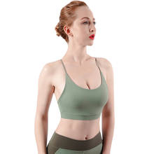 Women's Sports Non-stretch Yoga Tops Bra Polyester 75% + Spandex 25% Comfortable Quick Dry Sweat Wicking Outdoor Sportswear 2024 - buy cheap