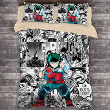 Popular anime meu herói academia 3d jogo de cama duvet covers fronhas consolador roupa roupa cama conjuntos 01 2024 - compre barato