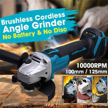 125/100mm 4 Speed Cordless Electric Angle Grinder 800W Grinding Cutting Machine Woodworking Power Tool For 18V Makita Battery 2024 - buy cheap