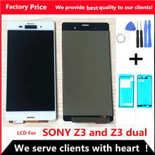 For Sony Xperia Z3 LCD Display Touch Screen Digitizer Assembly For Sony Z3 Display Screen D6603 D6633 D6653 L55T LCD Touch 2024 - buy cheap