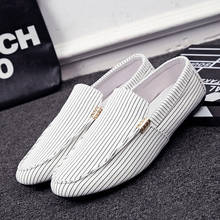 Men Casual Shoes Summer Men Loafers New Slip on Light Canvas Youth Men Shoes Breathable Fashion Flat Footwear Zapatos De Hombre 2024 - buy cheap