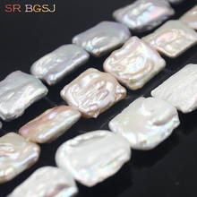 Free Shipping SR  18x22mm Rectangle AA Reborn Baroque Freshwater Pearl Loose DIY Big Pearls  Beads 15" 2024 - buy cheap