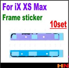 10 наборов средняя рамка стикер Клей для iPhone X XS MAX Средний шасси стикер s средняя Рамка клей 2024 - купить недорого