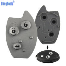 OkeyTech for Citroen Elysee Saxo Xsara Picasso Berlingo C5 Key Remote Car Key Case Pad 3 Button Flip Key Mat Rubber Button Pad 2024 - buy cheap