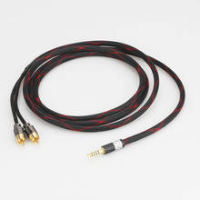 Audiocrast cabo macho de 4.4mm, cabo atualizado de alta qualidade com 5 polegadas equilíbrio para 2rca para pha2a wm1a 1z zx300a 2024 - compre barato