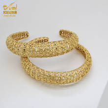 ANIID Cuff Bangles Women Gold Filled African Bracelet Jewelry Charm Wedding Designer Arabic Hawaiian Moroccan 24K 2024 - buy cheap