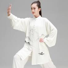 Унисекс традиционная китайская одежда с длинным рукавом Wushu Taichi Kung Fu Форма для Тай Чи утренняя одежда для упражнений 12463 2024 - купить недорого