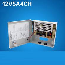 DC 12V 5A 4 Channels Power Box Switching Power Supply Box for surveillance Security Camera 4CH Ports 100V-240V Input 2024 - buy cheap