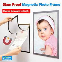 Photo Frame A4 A3 Magnetic Cadre Picture Baby Slam Proof Refrigerator Wall Decor Porta Retrato Marco Foto Ramka Na Zdjecie A2 2024 - buy cheap