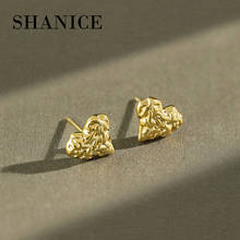 Shanice s925 brincos de prata esterlina pequeno minimalista coração amor brincos para mulheres bonito menina orelha jóias brinco gif 2024 - compre barato