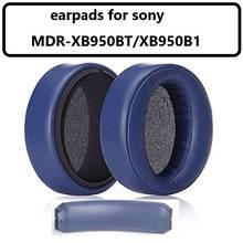Earpads + bandana para sony MDR-XB950BT/xb950b1 fones de ouvido sem fio bluetooth original alta qualidade acessórios fone ouvido 2024 - compre barato