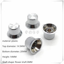 5 Piece 20*14MM silver plating plastic knob potentiometer rotary encoder volume switch knob suitable for flower shaft 6MM 2024 - buy cheap