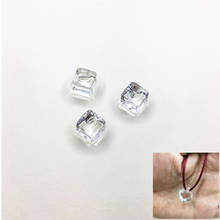 New arrival! 12x15mm 250pcs Clear Slippery Side hole Square-Shape beads for Necklace,Earrings parts,hand Made Jewelry DIY 2024 - buy cheap