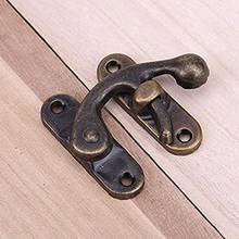5Pcs 27*32mm Hasp With Screws Antique Brass Hook Purse Hasp Lock Vintage Wooden Jewelry Box Latches Clasp Buckle Supplies 2022 2024 - buy cheap
