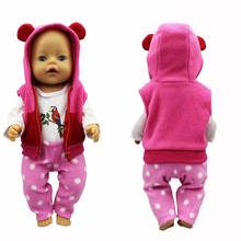 Одежда для куклы 18 дюймов жилет на куклу, пиджак, рубашка и штаны на 18 "43 см для ухода за ребенком для мам Одежда для новорожденных куклы игрушки аксессуары для маленьких девочек Подарки 2024 - купить недорого