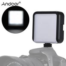 Andoer 64 светодиодный светильник для камеры и видео, светильник для фотостудии для Canon Nikon sony A7 DSLR, светильник для камеры, светильник для фотосъемки, новинка 2018 2024 - купить недорого