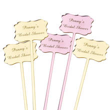 30PCS Personalized Drink Stirrers Engraved Swizzle Sticks Acrylic Bridal Shower Decor Wedding Party 2024 - buy cheap