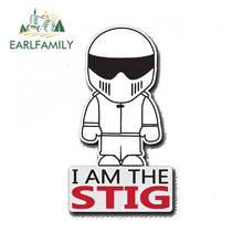 EARLFAMILY-calcomanías divertidas de JDM para coche y motocicleta, pegatina de vinilo con estampado de I AM THE STIG, TOP GEAR, 13cm x 7,2 cm 2024 - compra barato