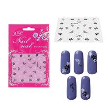 1 Sheet 3D Nail Stickers Nail Stickers Embossed Butterfly Style Blooming Flower 3D Nail Art Stickers Decoration stickers Decals 2024 - buy cheap