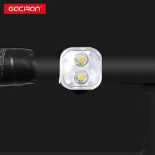 GACIRON-luz frontal para bicicleta de montaña, Faro de bicicleta a prueba de lluvia, recargable por USB, linterna de emergencia de advertencia de seguridad 2024 - compra barato