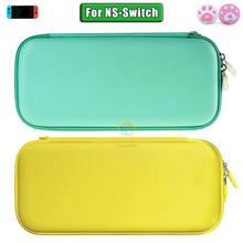 Green Yellow New For Nintend Switch Bag Case PU Storage Bag Hard Shell Cover Box For NS Game Console Accessories 4 IN 1 2024 - buy cheap