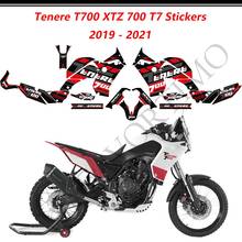 2019 2020 2021 топливный бак мотоцикла наклейки площадку для YAMAHA Tenere T700 XTZ 700 T7 наклейка комплект жилетов для багажа 2024 - купить недорого