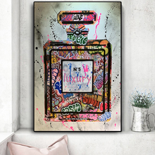 Modern Fashion Women Canvas Paintings Graffiti Perfume Street Art Posters and Print Wall Art Pictures for Living Home Decoration 2024 - buy cheap