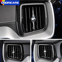 Car Center Console Both Side Air Condition Outlet Frame Decoration Sticker Trim For Volvo XC60 2018 Dashborad Air Vent Decals 2024 - compre barato