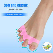 Toe Separator  Valgus Bunion Corrector Orthotics Foot Bone Thumb Adjuster Correction Pedicure Sock Straightener Foot Care 2024 - купить недорого
