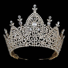 Hadiyana-corona nupcial de lujo para mujer, accesorios para el cabello de boda, corona Imperial de circonia real, joyería, BC3200, 2019 2024 - compra barato