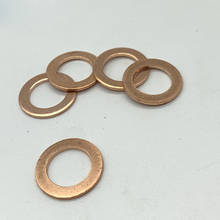 10pcs M3 M4 M5 M6 M8 M10 M12 M14 M16 M18 M20 M24 red copper gasket purple braze flat washer conductive seal gaskets washers 2024 - buy cheap