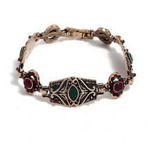 Vintage Ethnic Bracelets&Bangles Rehinstone Zircon Charm Bracelet Chain Female Jewelry Bracelets For Women 2024 - buy cheap