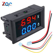 5PCS/Lot Mini Digital Voltmeter Ammeter DC 100V 10A Panel Amp Volt Voltage Current Meter Tester 0.56" Blue Red Dual LED Display 2024 - buy cheap