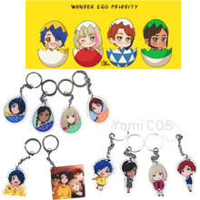 Anime WONDER EGG PRIORITY Keychain Pendant Cosplay Accessories Gift Decorative Kawaii Keychain Ohto Ai Rika Neiru Momoe Sawaki 2024 - buy cheap