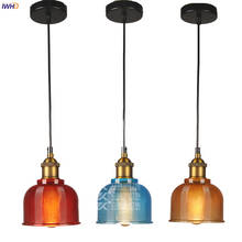 IWHD Nordic Glass Pendant Lamp Fixture Dinning Living Room Hanging Light Loft Decor Vintage Pendant Lamp Lighting Hanglamp 2024 - buy cheap