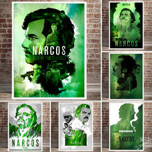Póster de Narcos, películas de TV americana, Pablo Escobar, arte de pared, pintura en lienzo, imágenes para sala de estar, Cuadros decorativos para el hogar 2024 - compra barato
