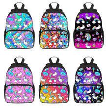 Rainbow Pink Unicorn Backpack Kids School bags Teenagers Girls Student Waterproof Funny Laptop Women Travel Aesthetic Backpack 2024 - buy cheap