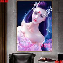 DIY Diamond Painting fantasy Oriental Classical Woman handmade 5D Embroidery Full Square Drill Cross Stitch Mosaic Decor gift 2024 - buy cheap