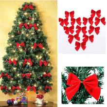 36Pcs 6cm Solid Color Bowknot Christmas Tree Garland Party Ornament Decoration 2024 - buy cheap