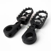 32MM Motorcycle  Foot Pegs Footrest Clamp Mount Footrests Crash Bars Guard CNC For Harley Sportster Dyna Chopper Bobber 2024 - buy cheap